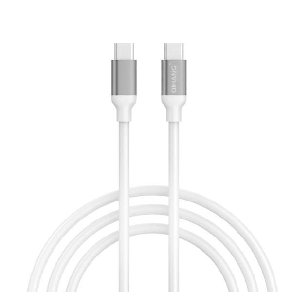 Extra Stark USB-C till USB-C Kabel Vit - 60W - 2 meter