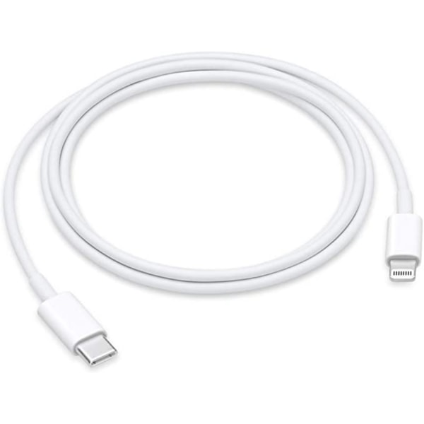 USB-C till Lightning Kabel iPhone Snabb Laddare 2M Vit 1-Pack