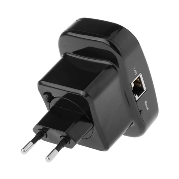 WIFI Förlängare - Förstärk din Router Svart 1-Pack
