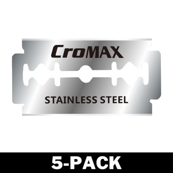 Rakblad Premium Dubbelrakblad Stainless Steel Barber 5-Pack