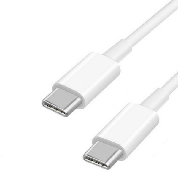 USB-C till USB-C Laddkabel 2 Meter Vit 1-Pack