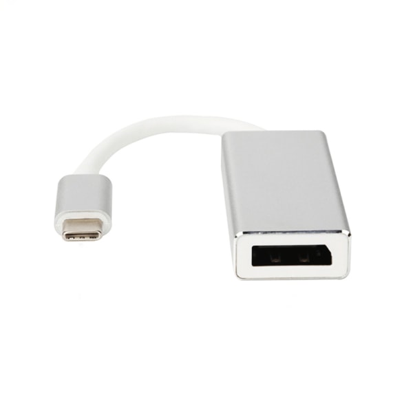 USB-C till Displayport Adapter Snabb - Silver