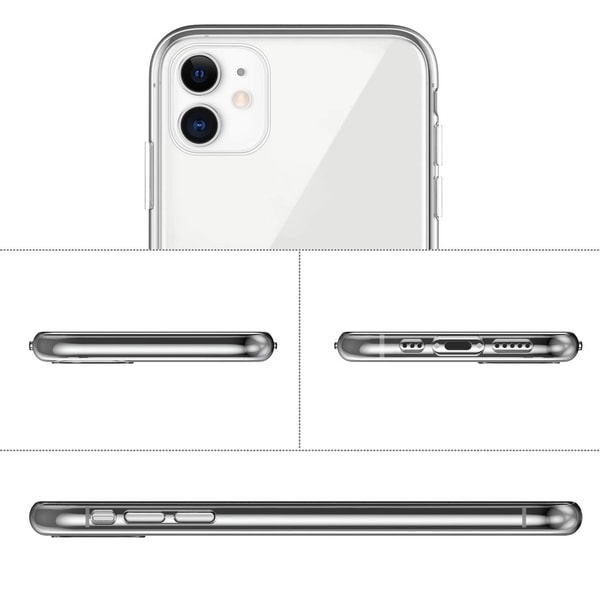 Genomskinligt Slimmat iPhone 11 Skal Transparent TPU