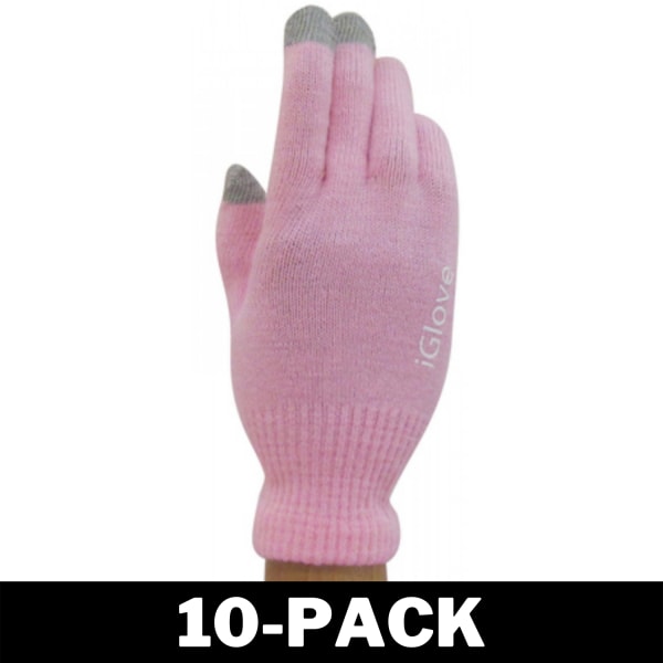 iGloves - Touchvantar / Touchhandskar Rosa 10-Pack