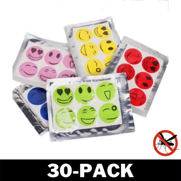 Myggavvisande Klistermärken - Myggplåster Flerpack 30-Pack
