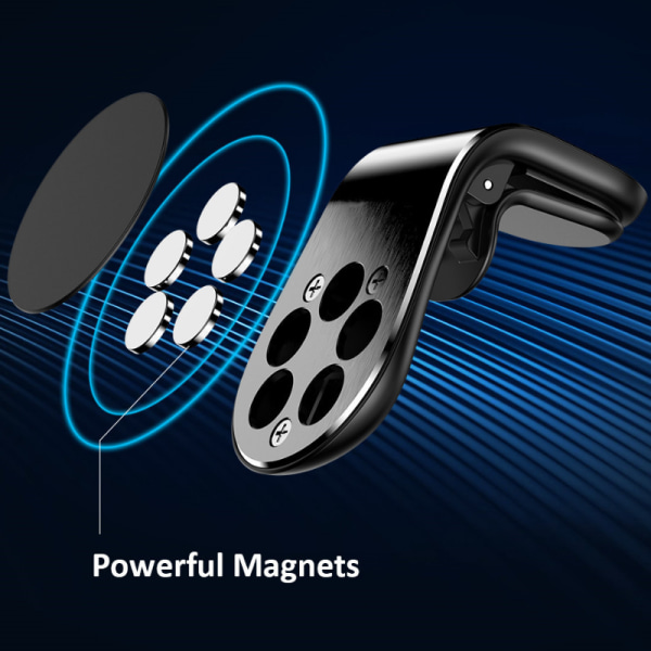 Universal Magnetisk Mobilhållare till Bil Svart 1-Pack