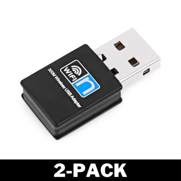 Koppla WIFI via USB - Trådlös Adapter 300 mbps 2-Pack