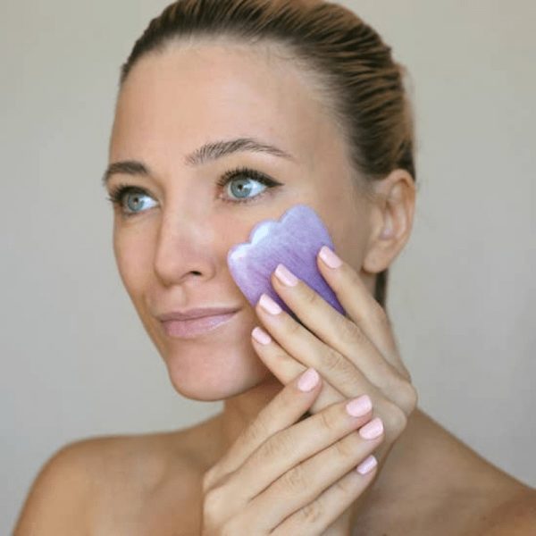 Naturlig Gua Sha Sten - Äkta Mineralsten - Rosenkvarts Stor Default Title