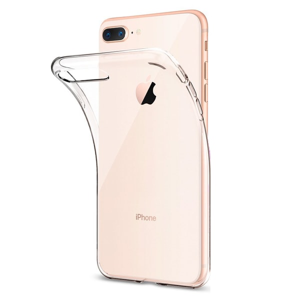 Genomskinligt Skal iPhone 7/8 Plus Transparent TPU 1-Pack