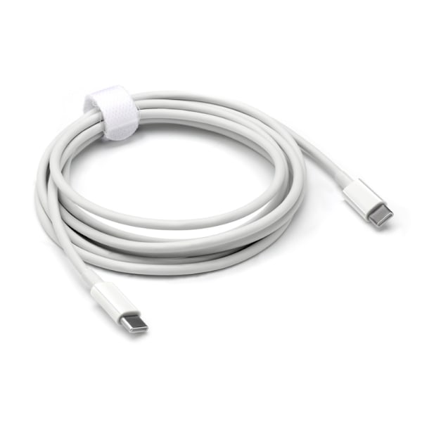 USB-C till USB-C Quick Charge 60W Kabel Vit 2 meter