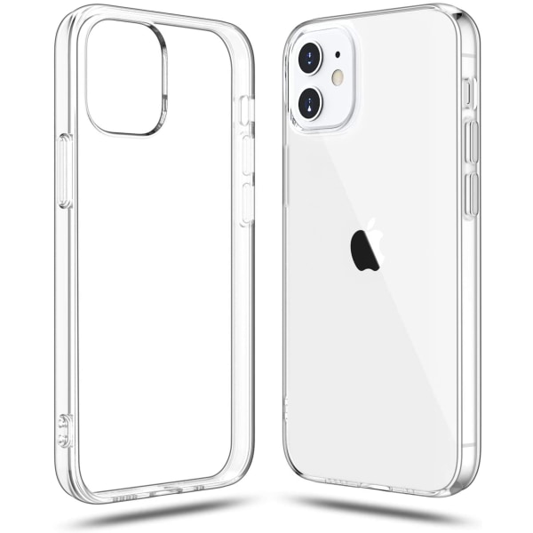 Genomskinligt Skal iPhone 12 Mini Transparent TPU 3-Pack