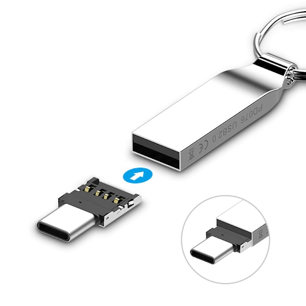 USB till USB-C Adapter 5-Pack