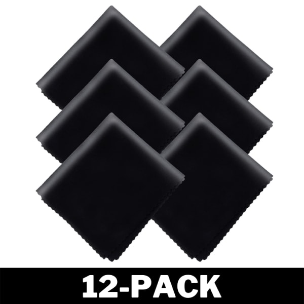 Microfiberdukar - Rengöringsdukar Svarta 12-Pack