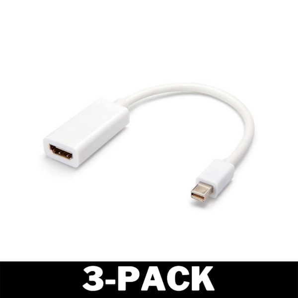 Macbook Displayport Thunderbolt till HDMI-Adapter 3-Pack