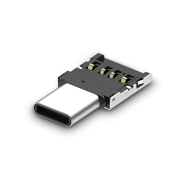 USB-C Till USB Adapter Liten Supernabb Överföring 2-Pack