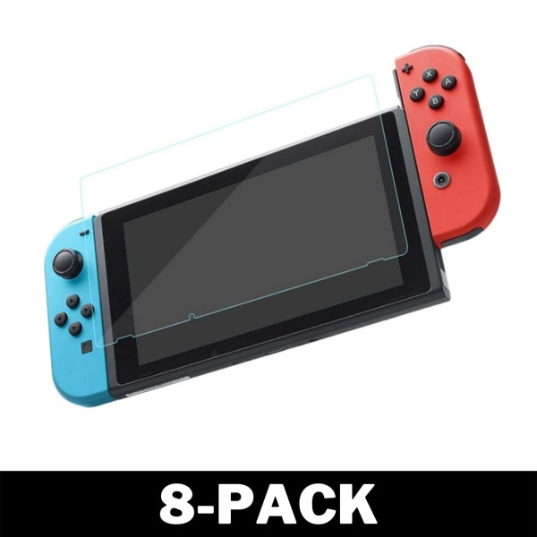 Härdat Glas till Nintendo Switch 8-Pack
