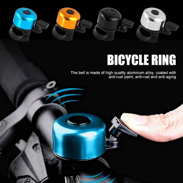 Ringklocka till Cykel - Metallic Svart Default Title