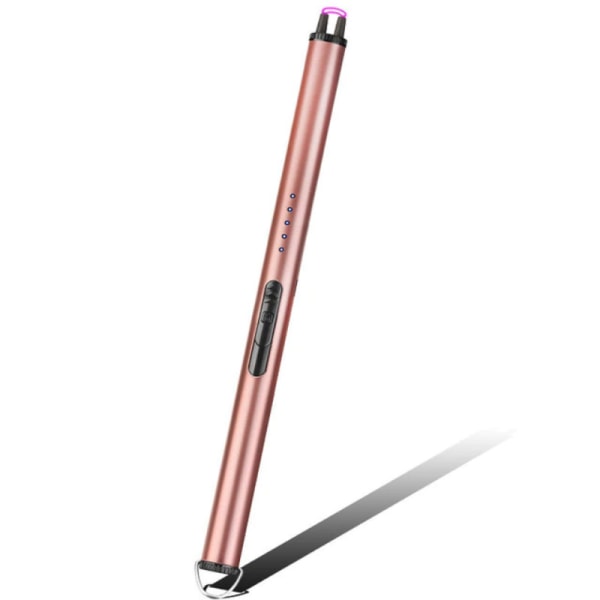 Stilren Elektrisk Tändare - Laddningsbar - Metallic Rosa