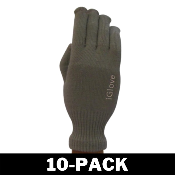 iGloves - Touchvantar / Touchhandskar Grå 10-Pack