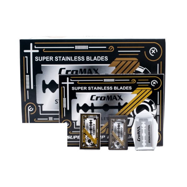 Rakblad Premium Dubbelrakblad Stainless Steel Barber 1-Pack