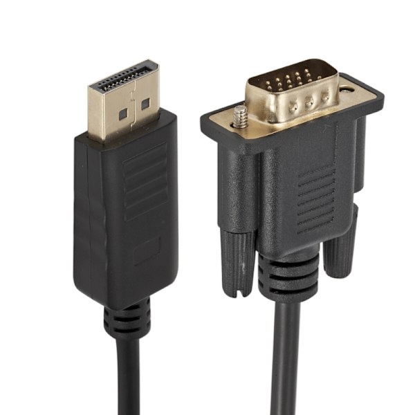 Högkvalitativ DisplayPort till VGA Kabel 1.8 Meter Svart Default Title