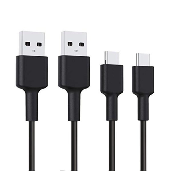 Snabbladdning Extra Lång USB-C kabel / Laddare 8-Pack Svart