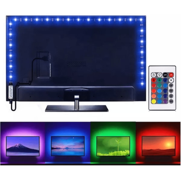 LED Ambiance Lights för Baksidan av TV 2 meter