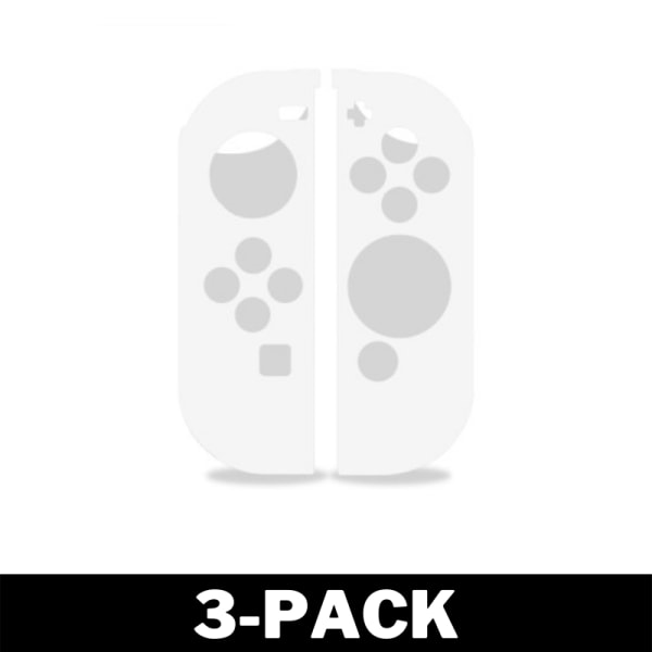 Silikonskydd till Nintendo Switch Joy Cons - Vit 3-Pack