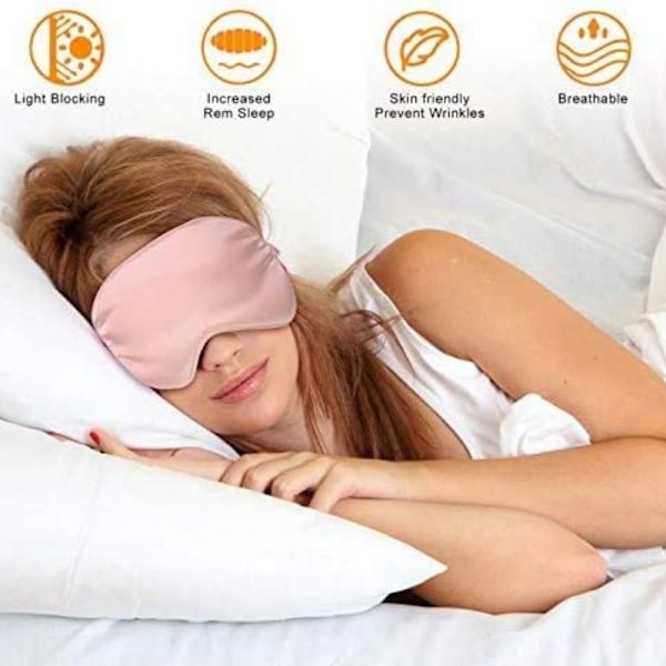 Lyxig Sovmask i Silke - Rose Default Title