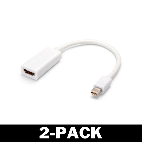 Macbook Displayport Thunderbolt till HDMI-Adapter 2-Pack