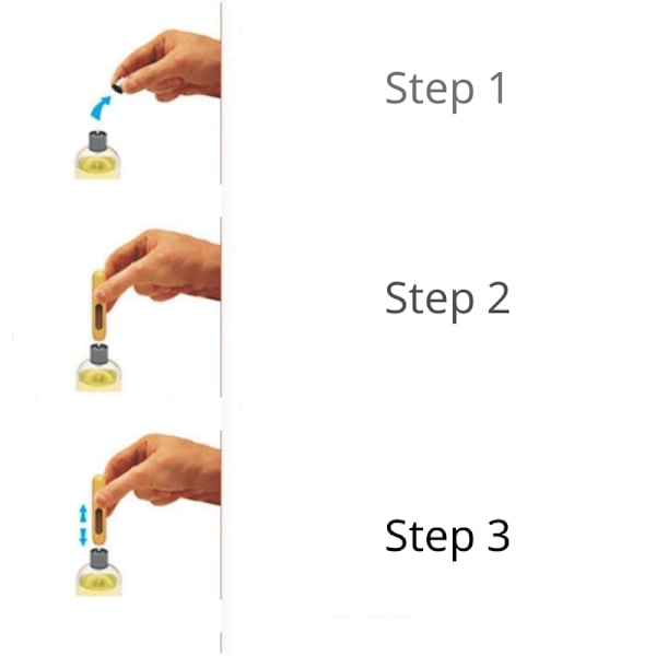 Refill Parfym Flaska Återfyllbar - Grön 2-Pack