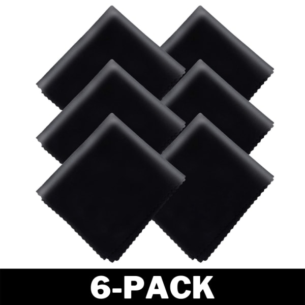 Microfiberdukar - Rengöringsdukar Svarta 6-Pack