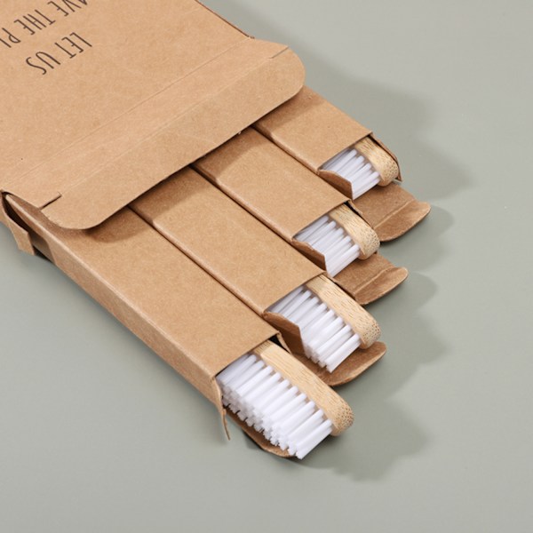 Bambutandborste - Högkvalitativ Tandborste i Bambu 2-Pack