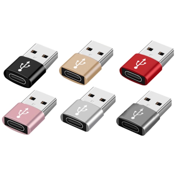 Högkvalitativ USB-C till USB Adapter - Metallic Guld