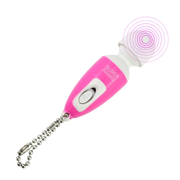 Mini Vibrator med Nyckelring Flera Färger Lila 1-Pack