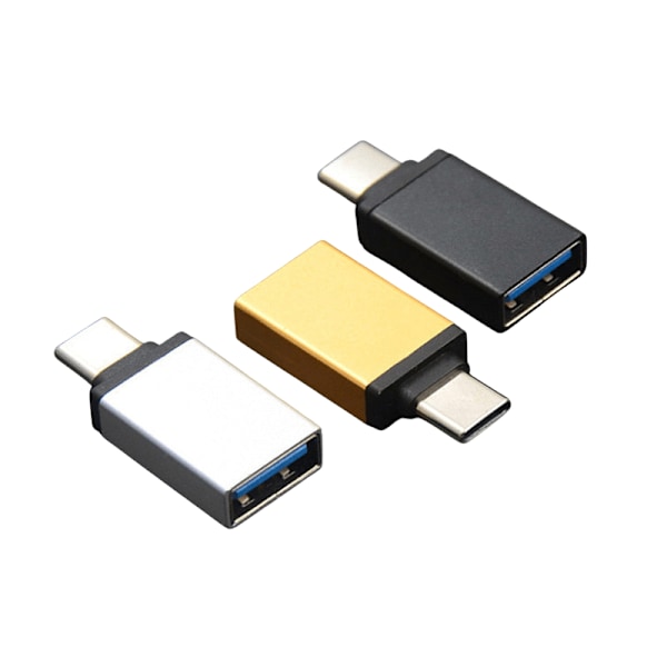Högkvalitativ USB till USB-C Adapter - Metallic Rosa