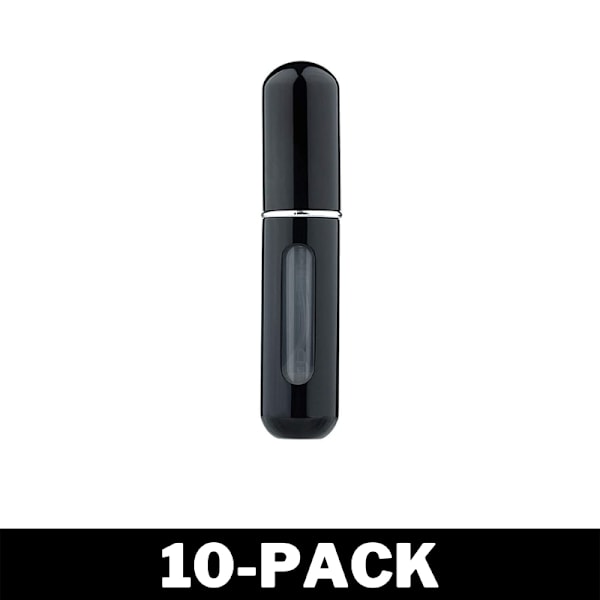 Refill Liten Parfym Flaska Återfyllbar - Svart 10-Pack