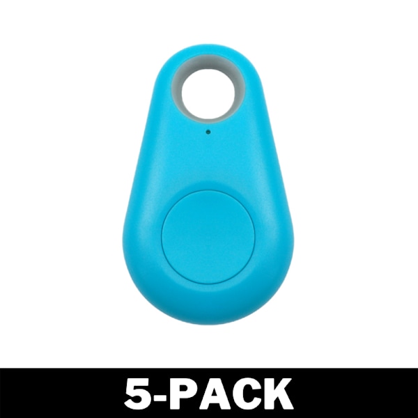 GPS Mini Tracker för Hund / Katt / Nycklar Ljusblå 5-Pack