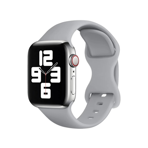 Silikonarmband till Apple Watch 42/44/45 mm Grå S