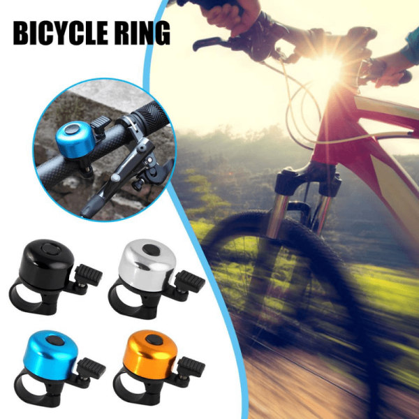 Cykelklocka / Ringklocka till Cykel - Välj Färg Metallic Blå