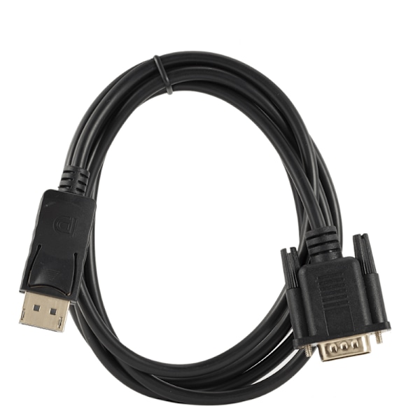 Högkvalitativ DisplayPort till VGA Kabel 1.8 Meter Svart