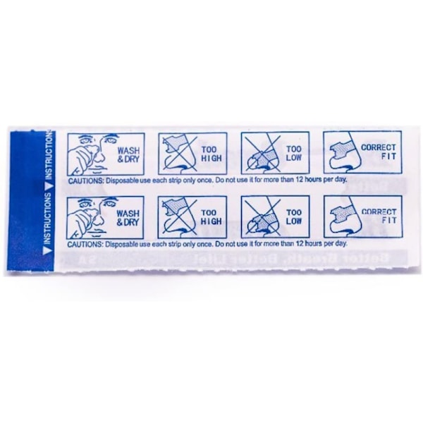 Näsplåster / Snarkplåster / Nose Strips - Andas Enklare 10-Pack