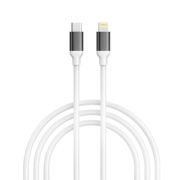 Extra Stark USB-C till Lightning Kabel Vit - 20W - 2 meter