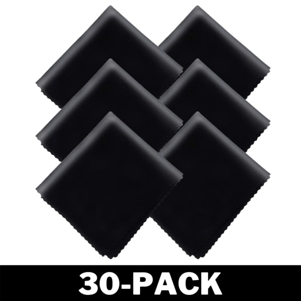 Microfiberdukar - Rengöringsdukar Svarta 30-Pack