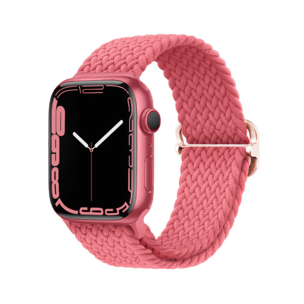 Flätat Armband för Apple Watch 42/44/45 mm Rosa M 1-Pack