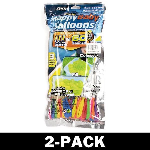 Vattenballonger - Automatisk Fyllning 100 st 2-Pack