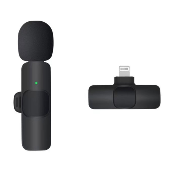 Trådlös Mikrofon / Mygga för iPhone - Svart 1-Pack
