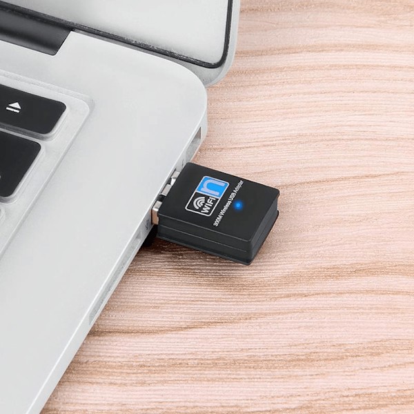 USB WIFI Adapter - Svart - 300 Mbps