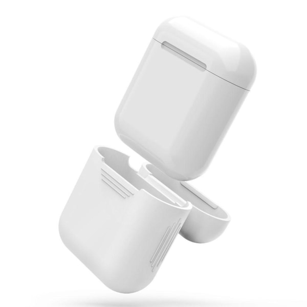 Airpod Silikonfodral Flera Färger Vit 3-Pack