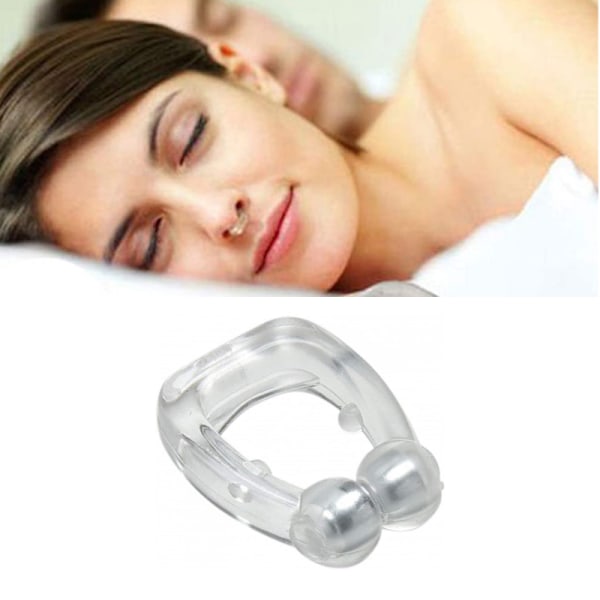 Anti-Snarkning Magnetisk Näsklämma Silikon 10-Pack